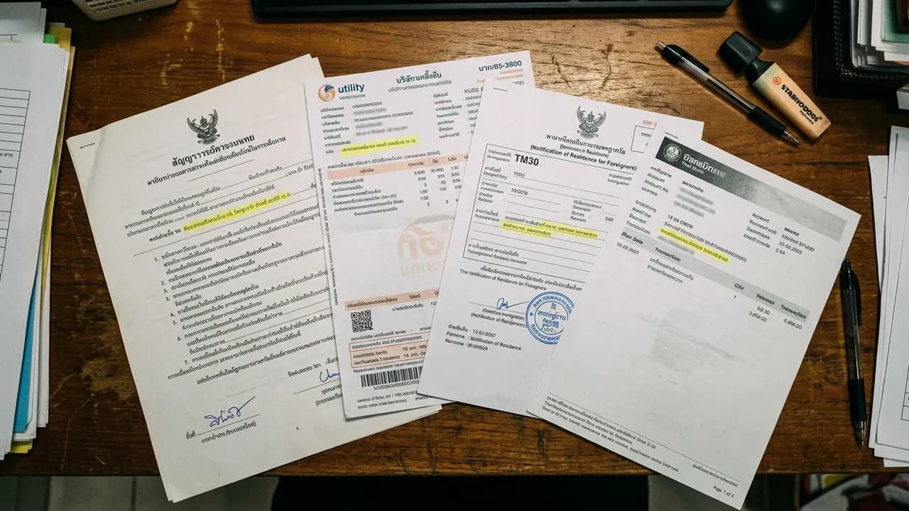 Proof of Address in Thailand for Foreigners
