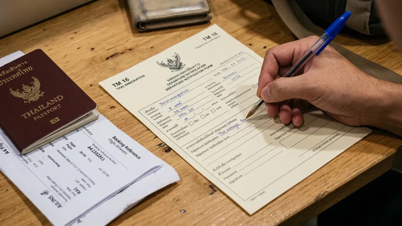 TM.16 Form Thailand: Residence Certificate Application