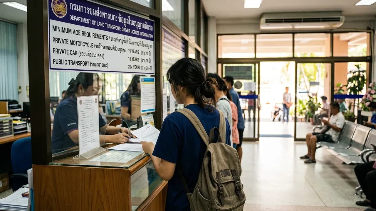 Thai Driving License Age Requirements 2026: Complete Guide for Every Vehicle Type